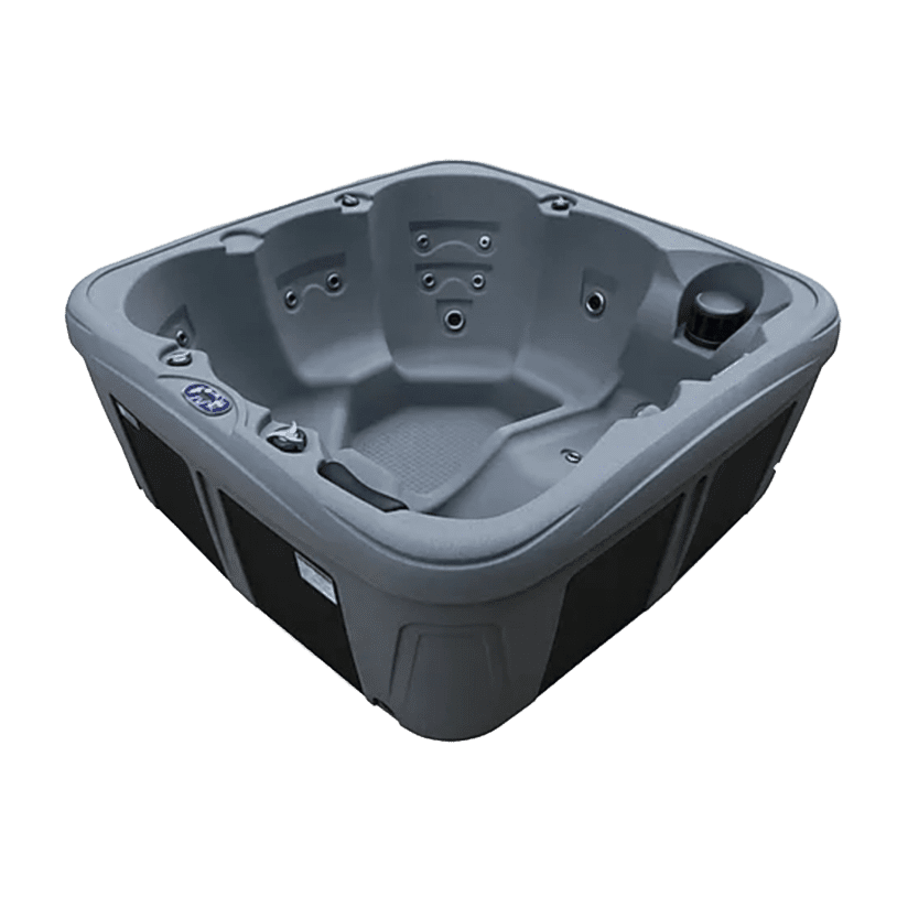 Modern grey hot tub design